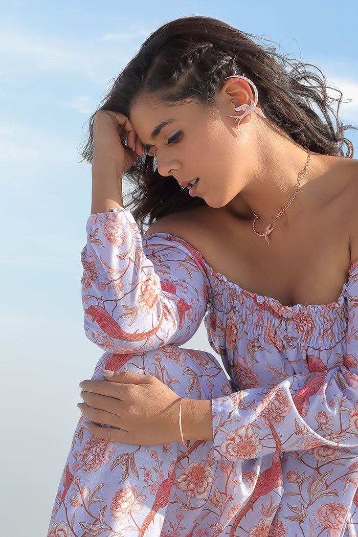 Rosegold Tone Holy Dove Earcuff