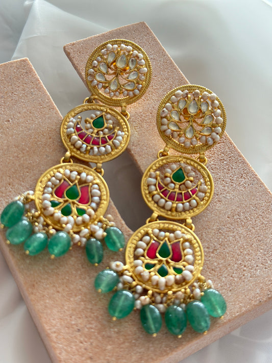 Silver Basant Earrings