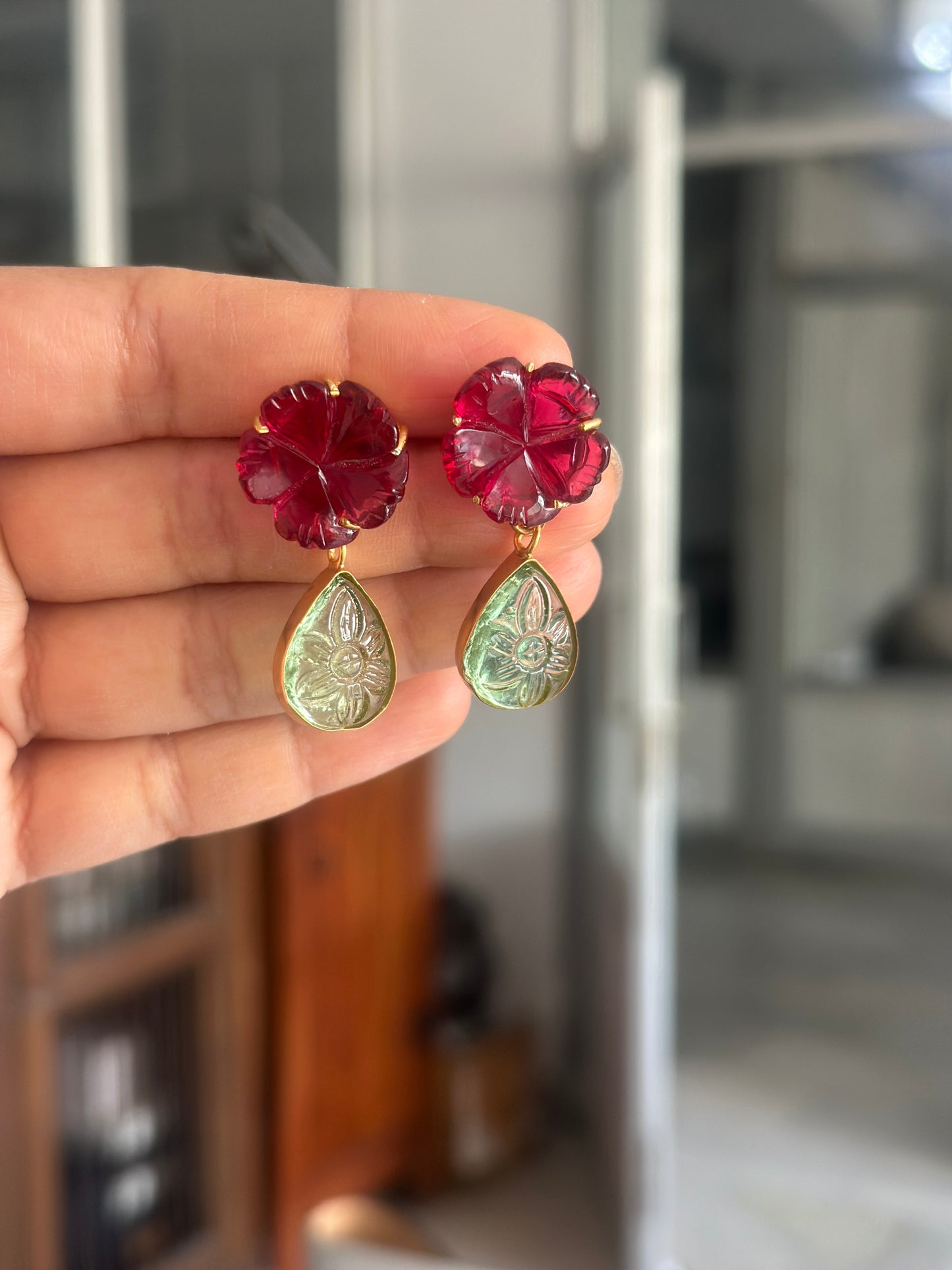 Flora Gemstone Earrings