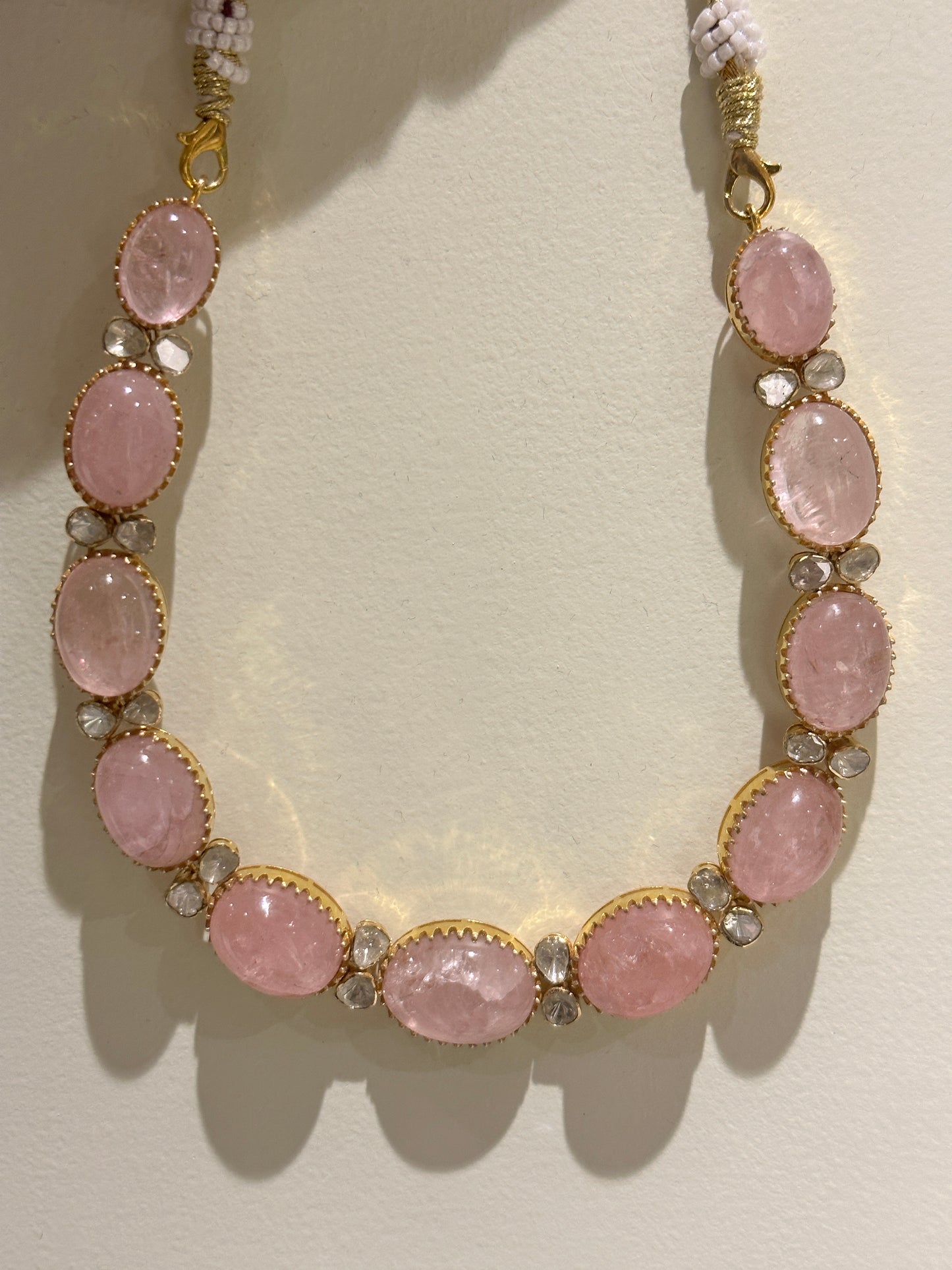 14kt Navya Morganite Necklace Set