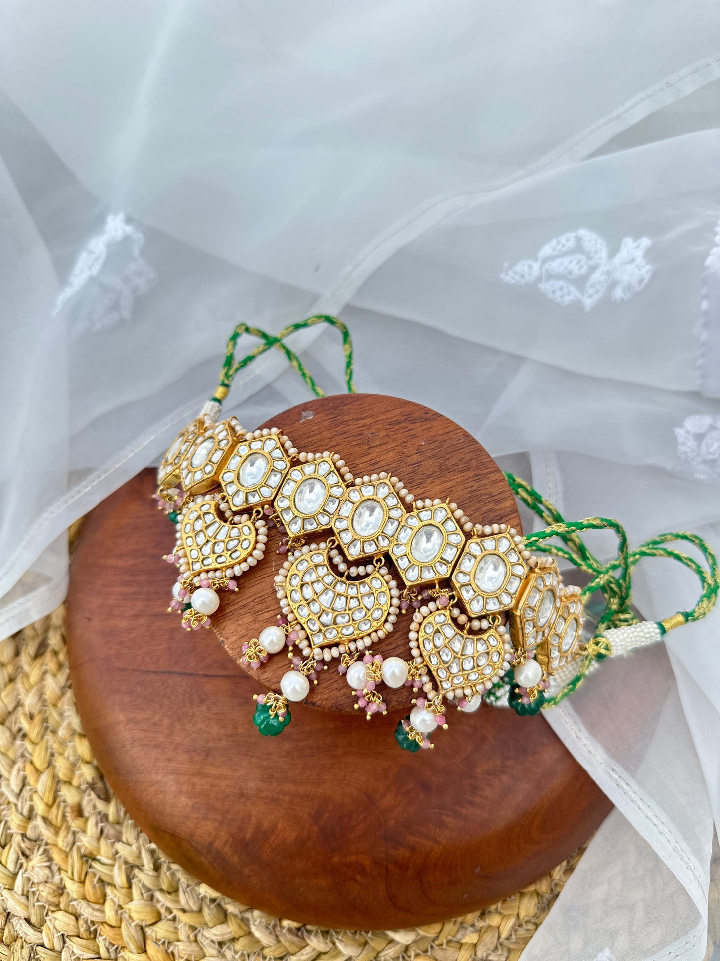 Anya Polki Necklace with earrings