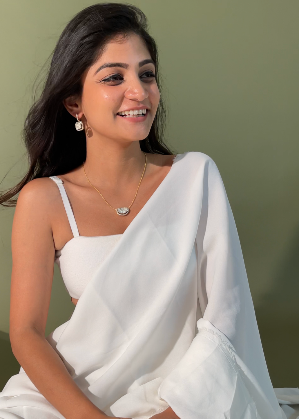 Diamond Polki Pendant in 14kt Gold