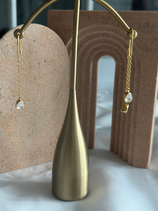 Ela Silver Thread Earring