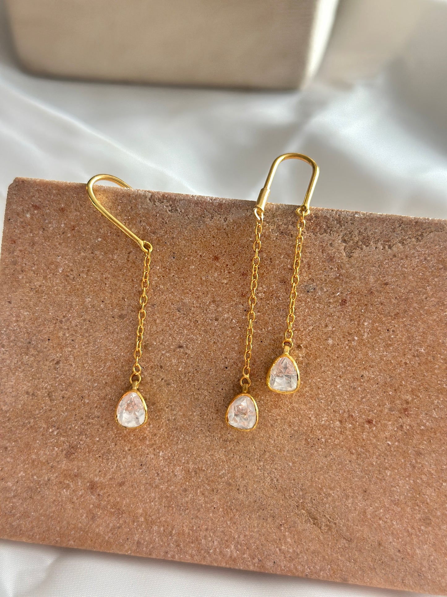 Ela Silver Thread Earring