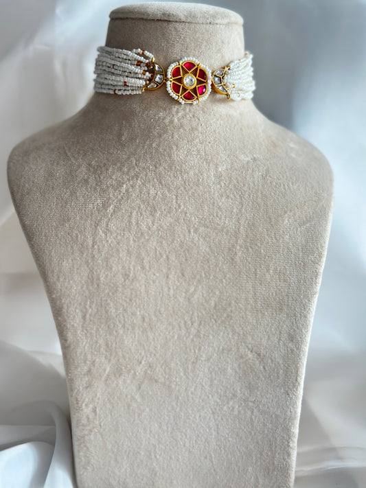 Tukda Chaand Polki Necklace