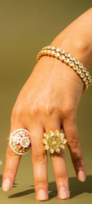 Silver Saanvi Bangle Set of 2