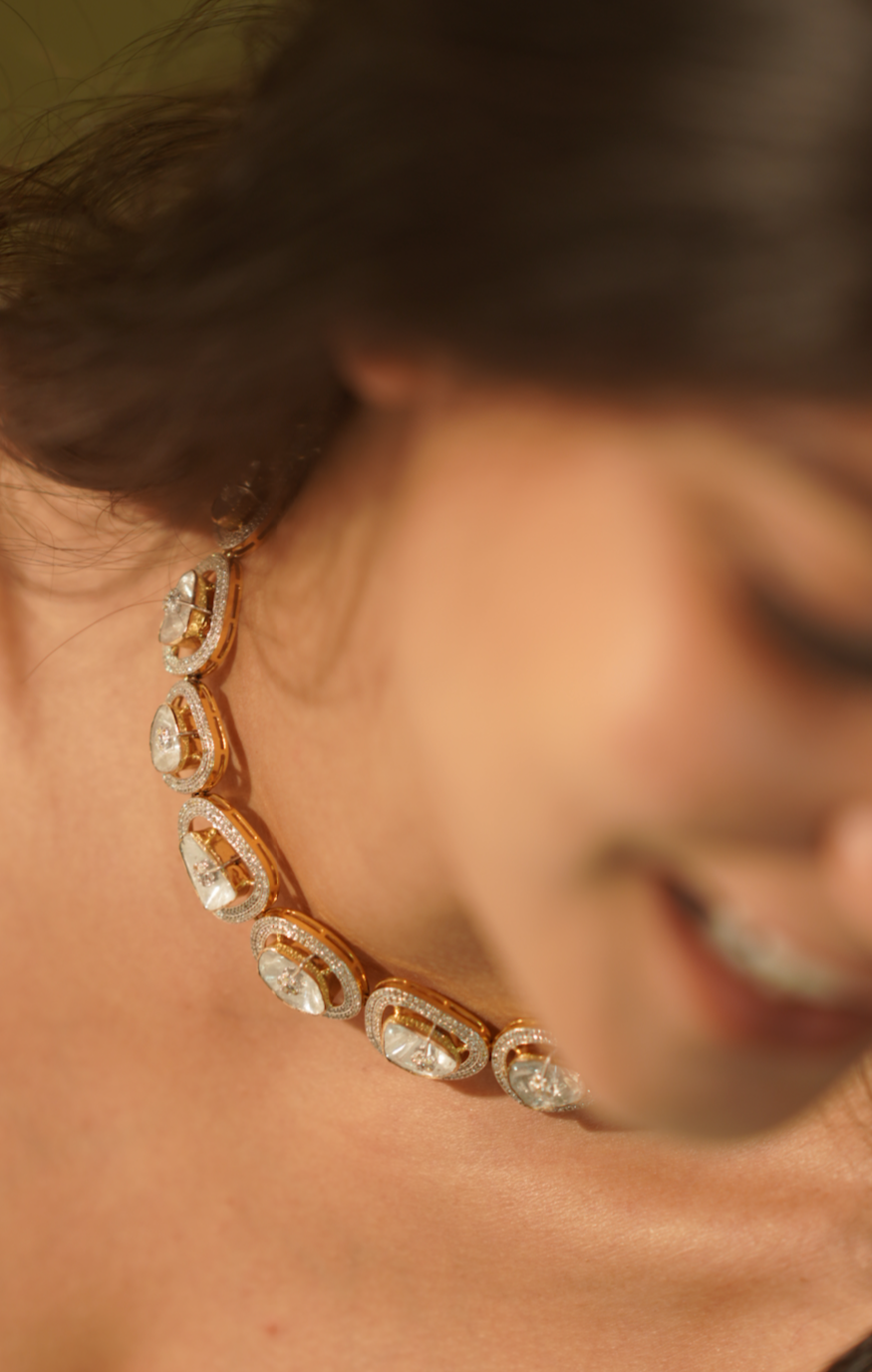 14kt Gautami Necklace in Diamond Polki