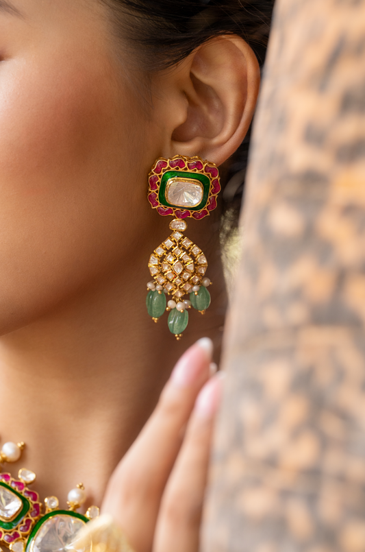 Tulip Necklace with earrings