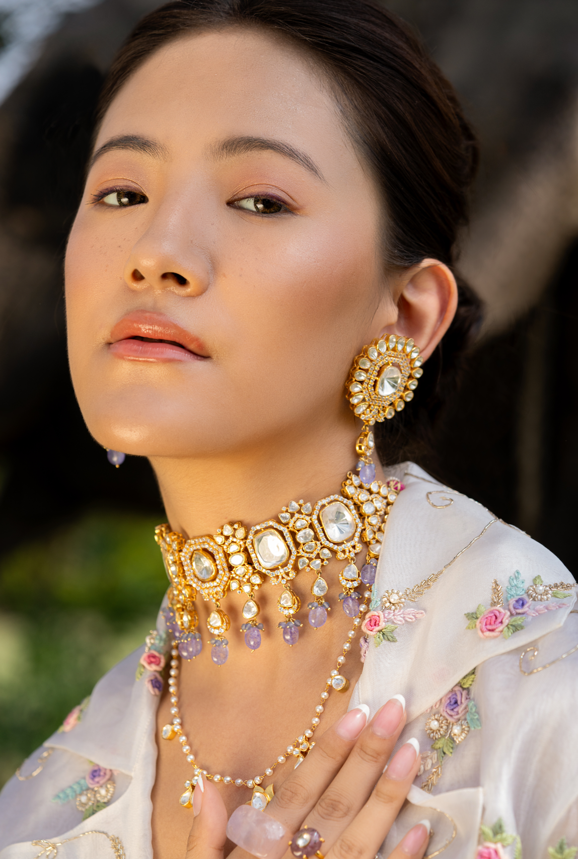 Armaiti Necklace with earrings