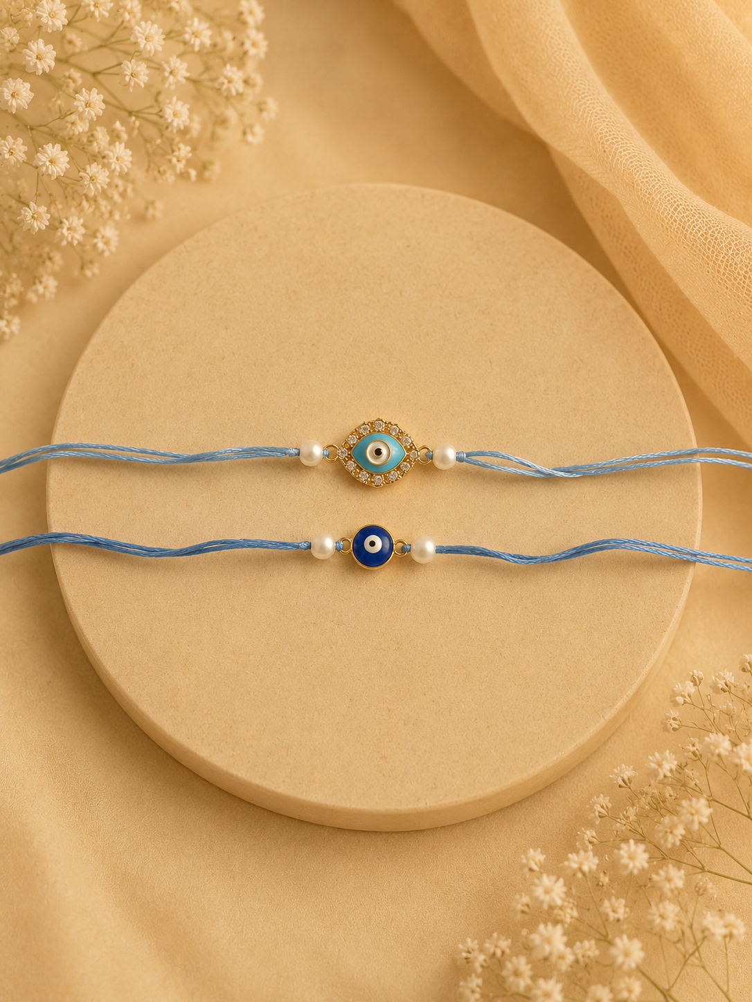 Bhaiya Bhabi rakhi (set of 2)