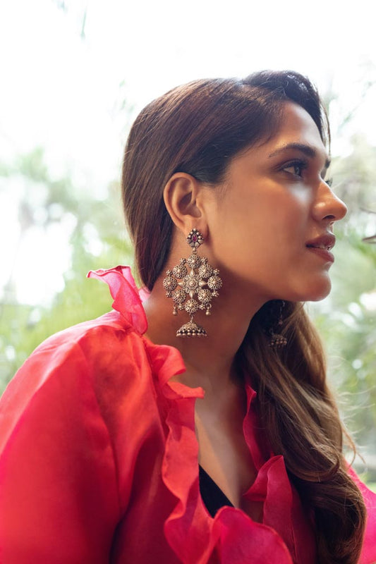 SILVER ZOHA EARRINGS