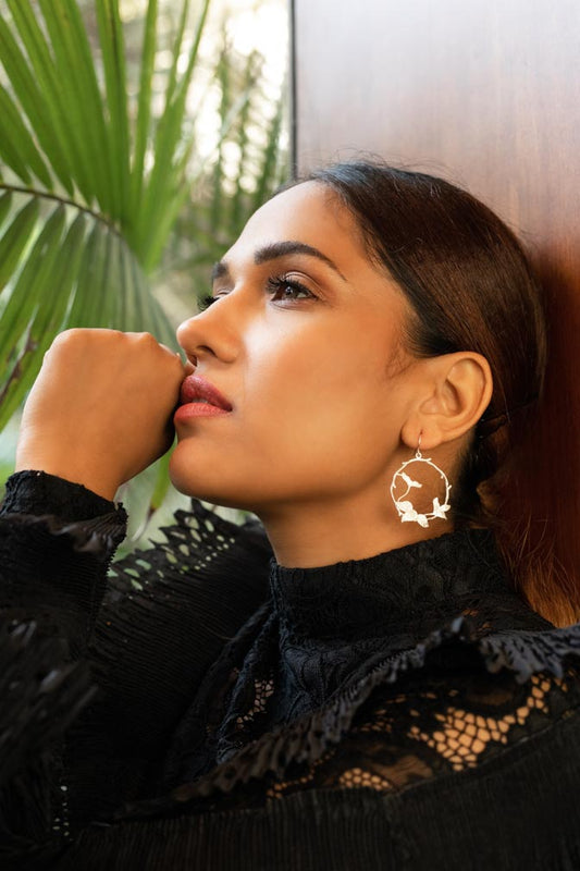 Silver Zerconia Earrings