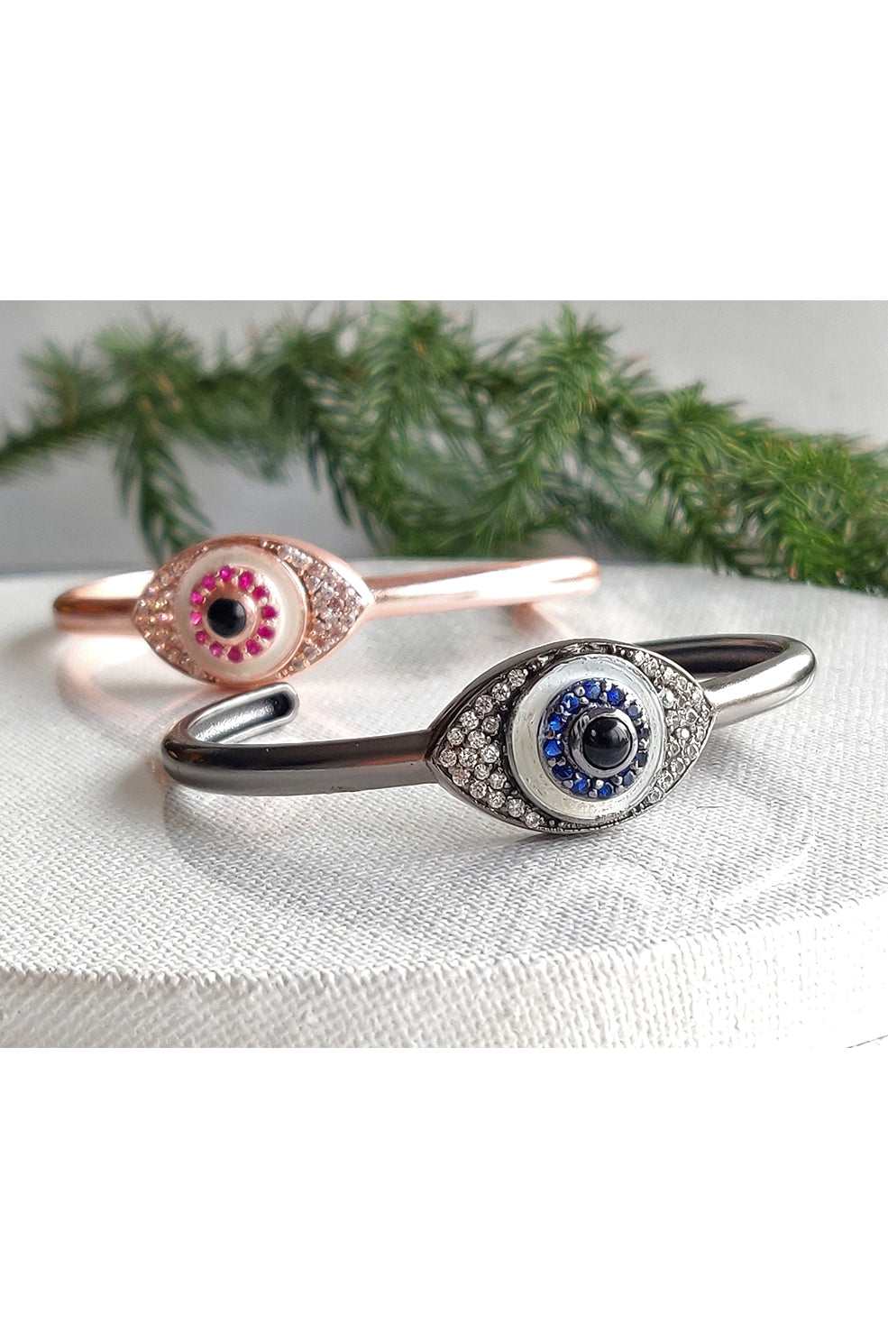 Silvernight Grey Evil Eye Band