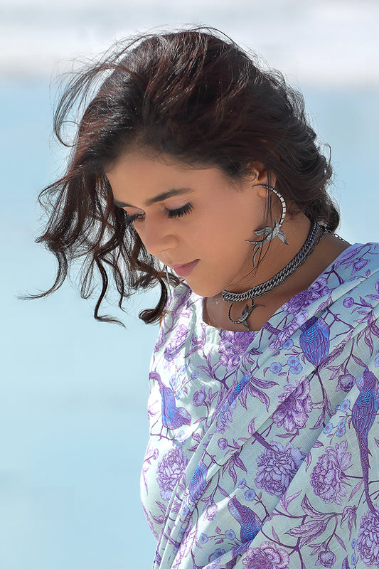 Dove Earrings in Silvernight Grey