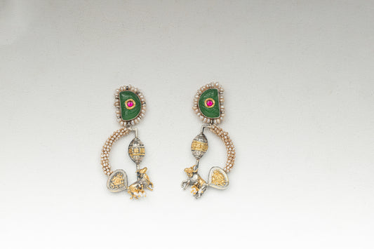 Silver Aksha Danglers