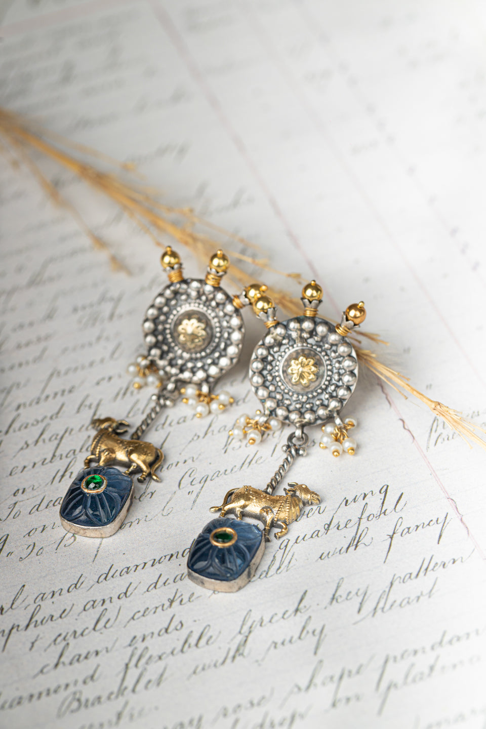 Silver Pahal Danglers