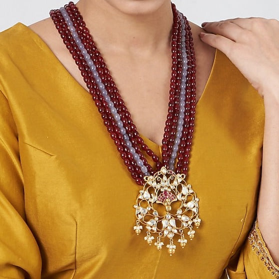 Silver Ati Temple Necklace