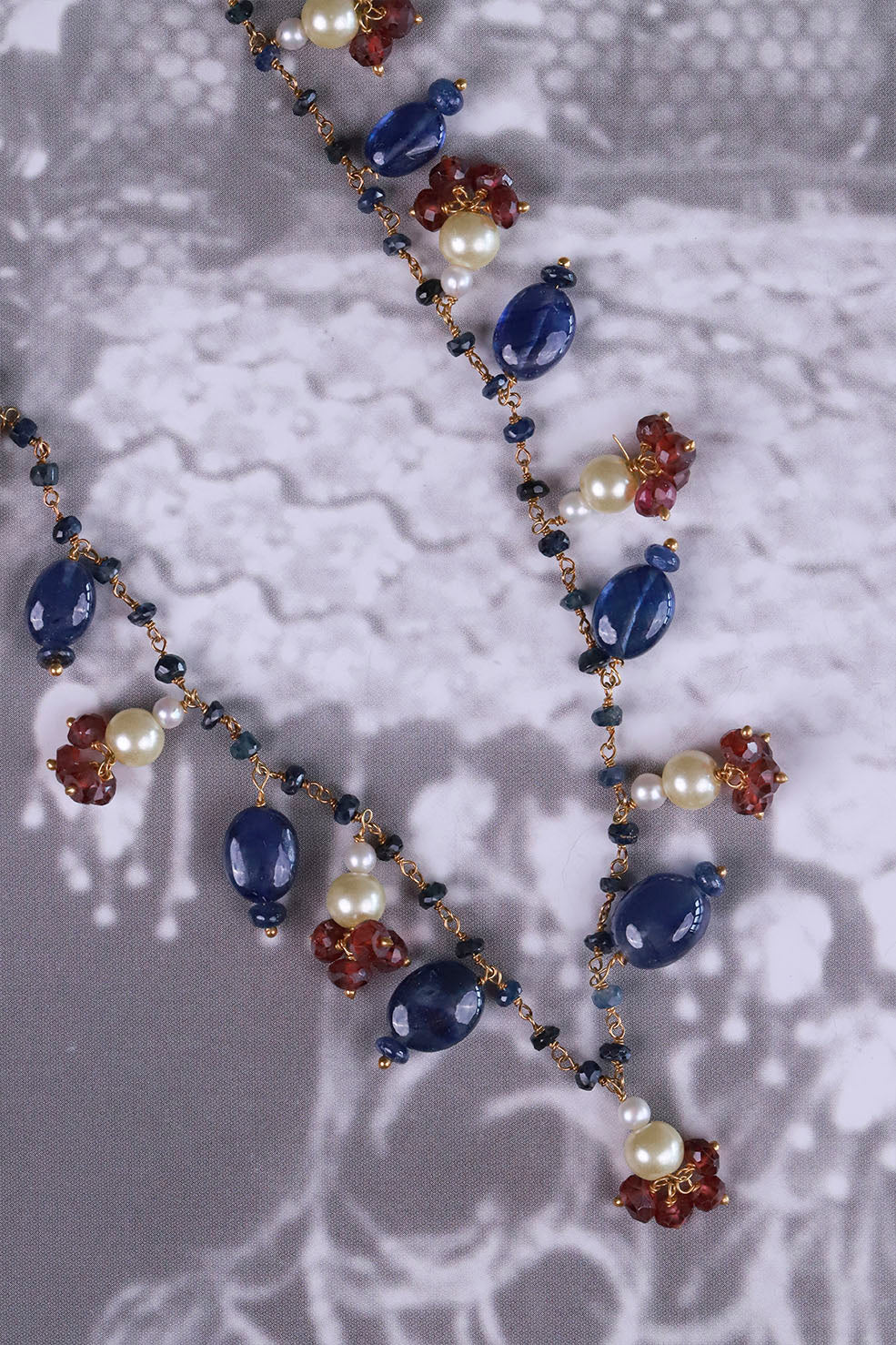 Silver Kalki Gemstone Necklace