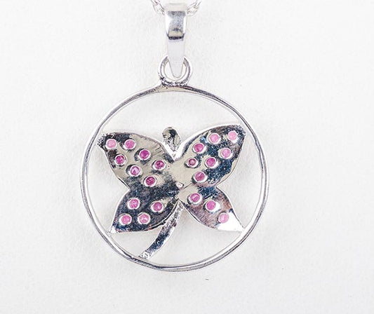 Silver Papilio Butterfly Pendant