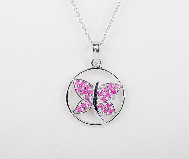 Silver Papilio Butterfly Pendant