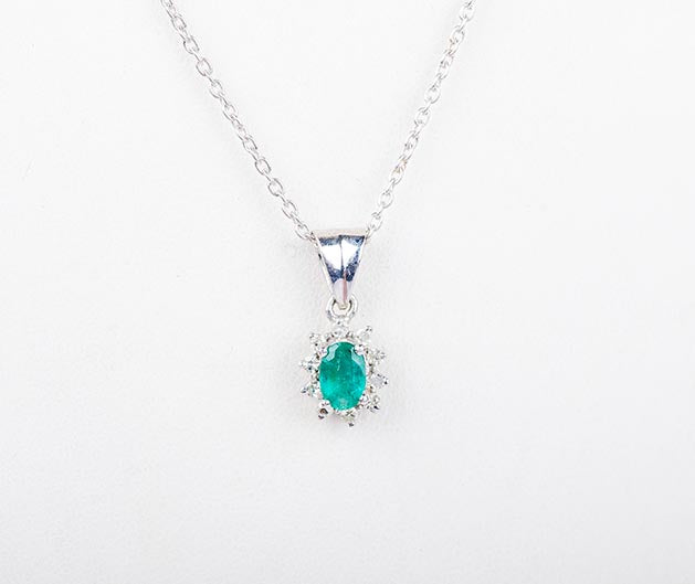 Silver Mediterranean Spurge Pendant