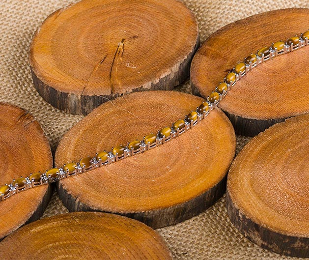 Tigereye Diamond Bracelet