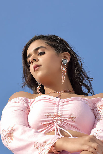 Lune Argentee in Rose Gold Tone