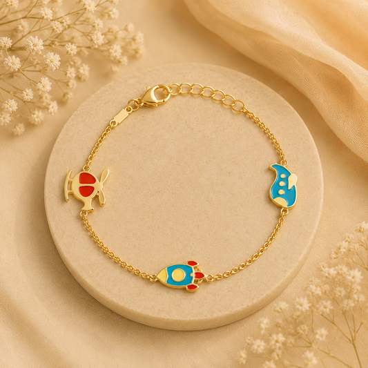 Airplane kids bracelet