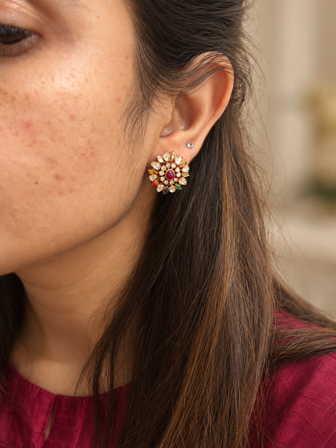 Navratan Ear Stud