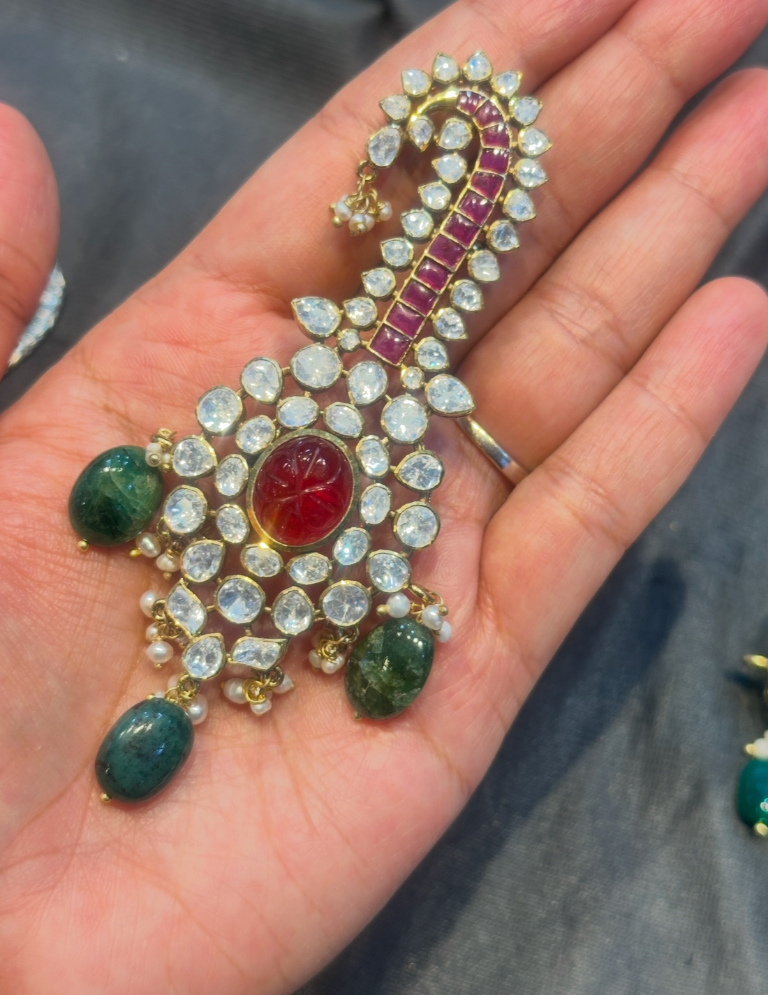 Nyom Polki Kalgi for Groom