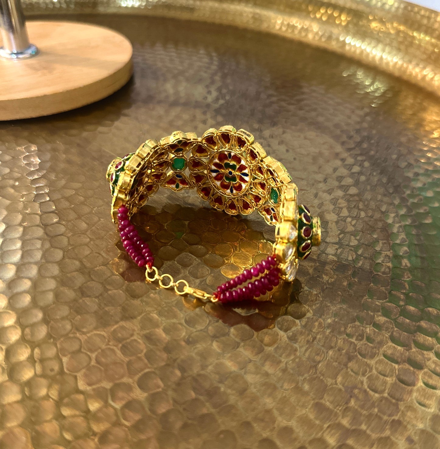 18kt Gold Polki bracelet