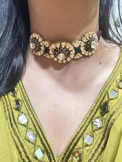 18kt Gold Polki bracelet