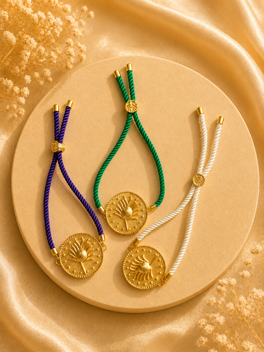 Tree of life rakhi - assorted thread
