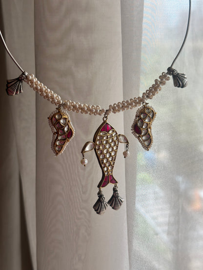 Silver Matsaya Choker