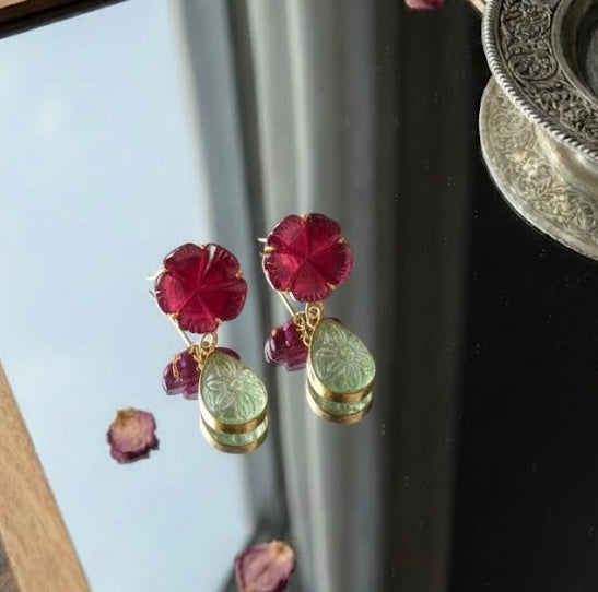 Flora Gemstone Earrings