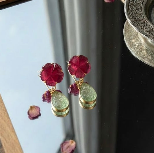 Flora Gemstone Earrings