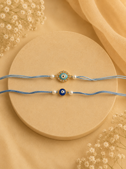 Bhaiya Bhabi rakhi (set of 2)
