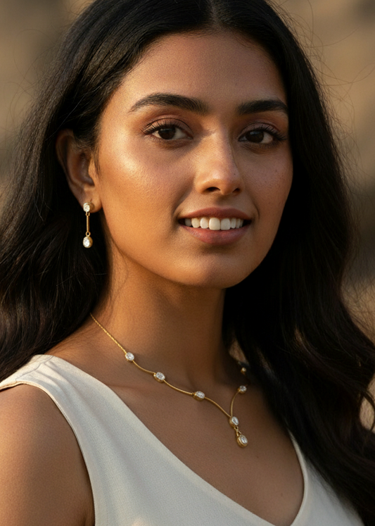 Uditi Necklace with earrings