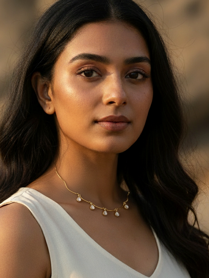 Ura Necklace with earrings