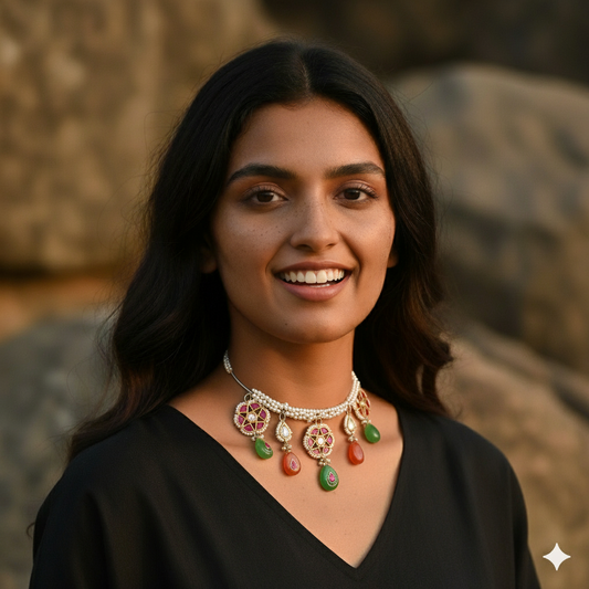 Silver Eitaar Choker