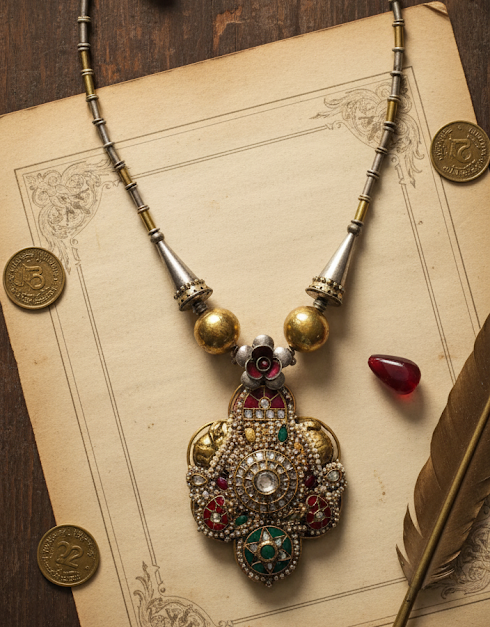 Silver Petunia Necklace