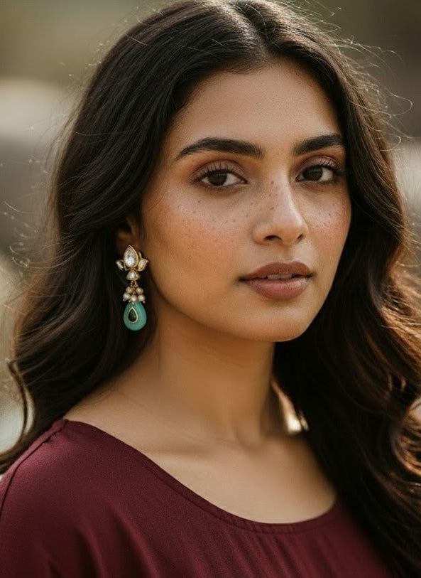 Silver Kamla Earring in quartz