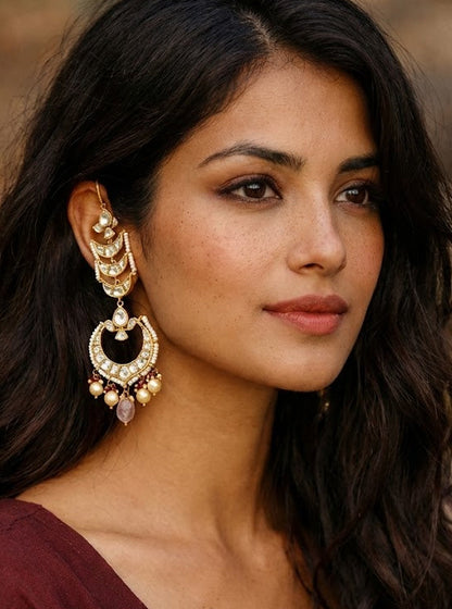 Silver Kastoori Earrings