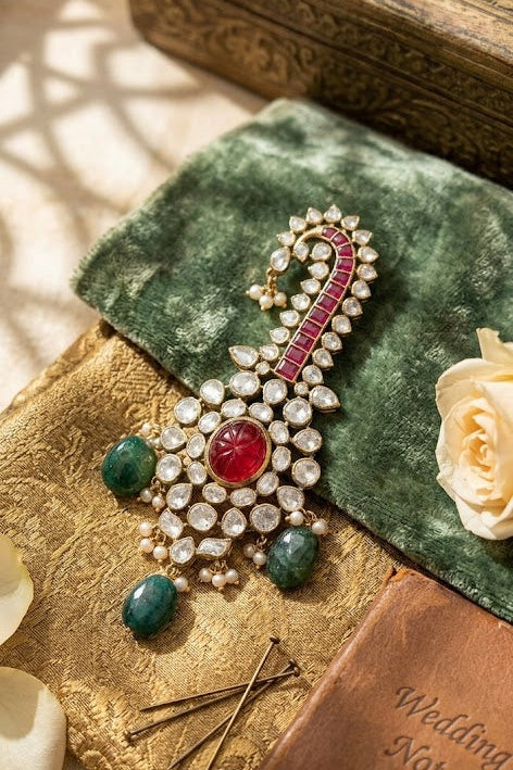 Nyom Polki Kalgi for Groom