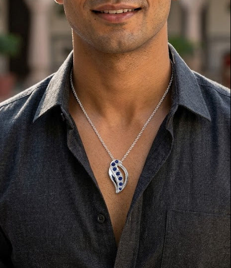 Silver Blue Regality Pendant