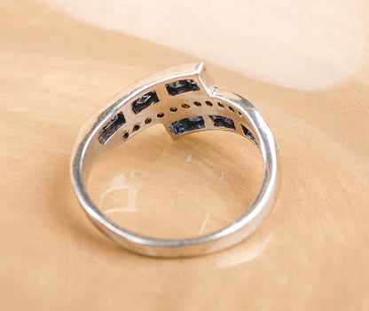 Silver Sapphire Ring