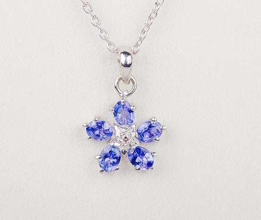 Silver Tanzanite Pendant