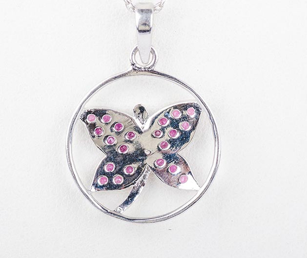 Silver Papilio Butterfly Pendant