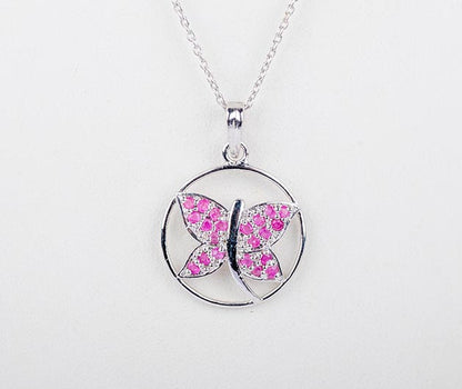 Silver Papilio Butterfly Pendant