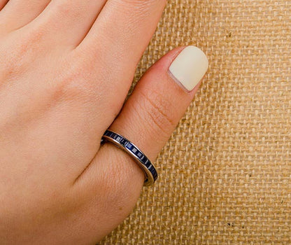 Sapphire Thumb Ring